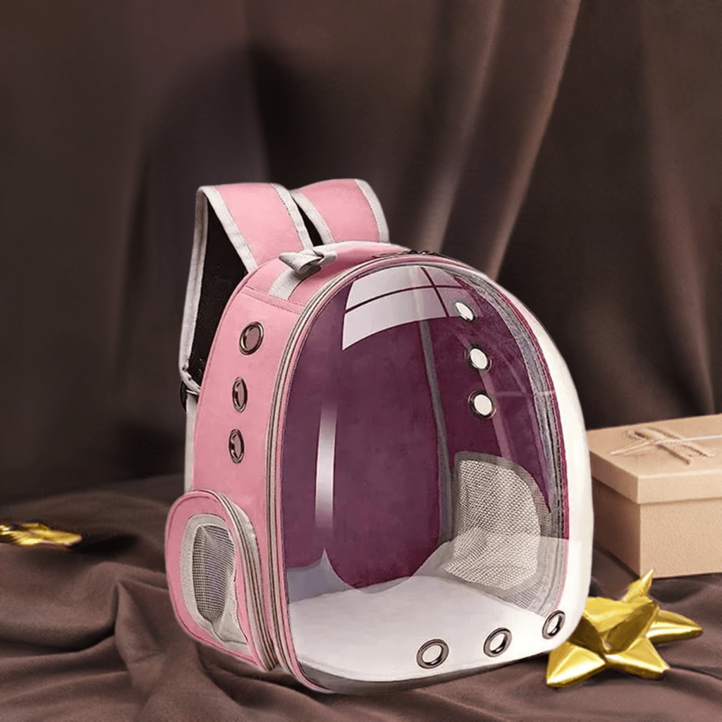 Backpack-carrier for cats, transparent capsule My/ Goods_for_Pets