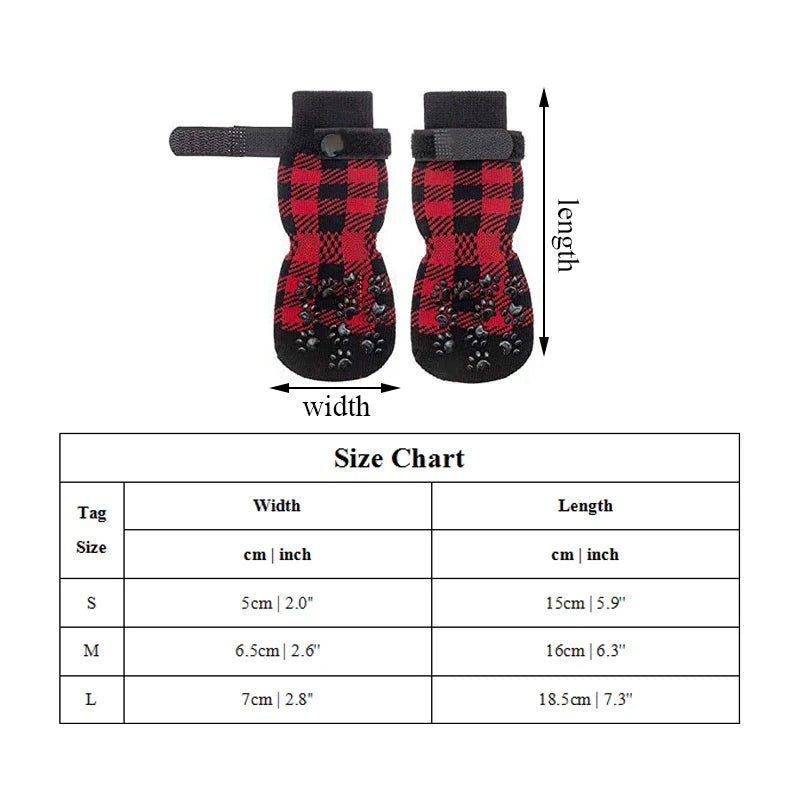 Christmas cute plaid warm socks knitted