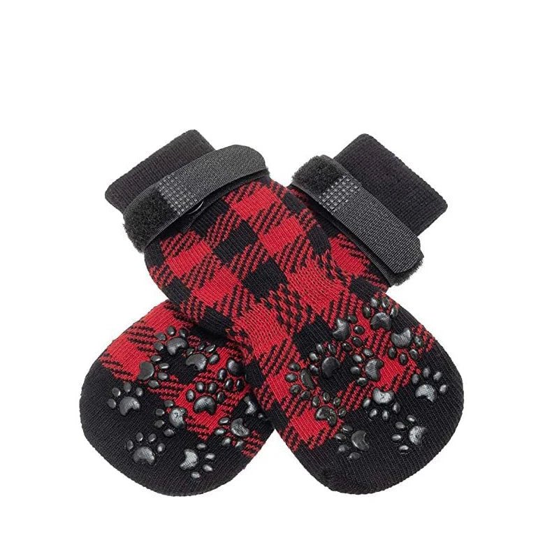 Christmas cute plaid warm socks knitted