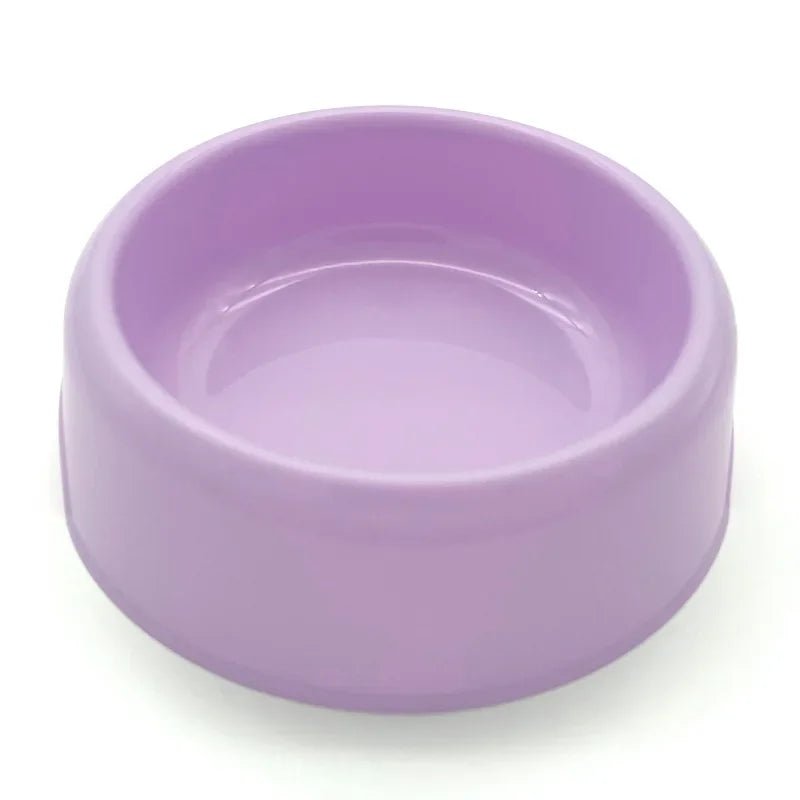Pet Bowl Plastic Dog Cat Bowl Round Single Bowl Thickened