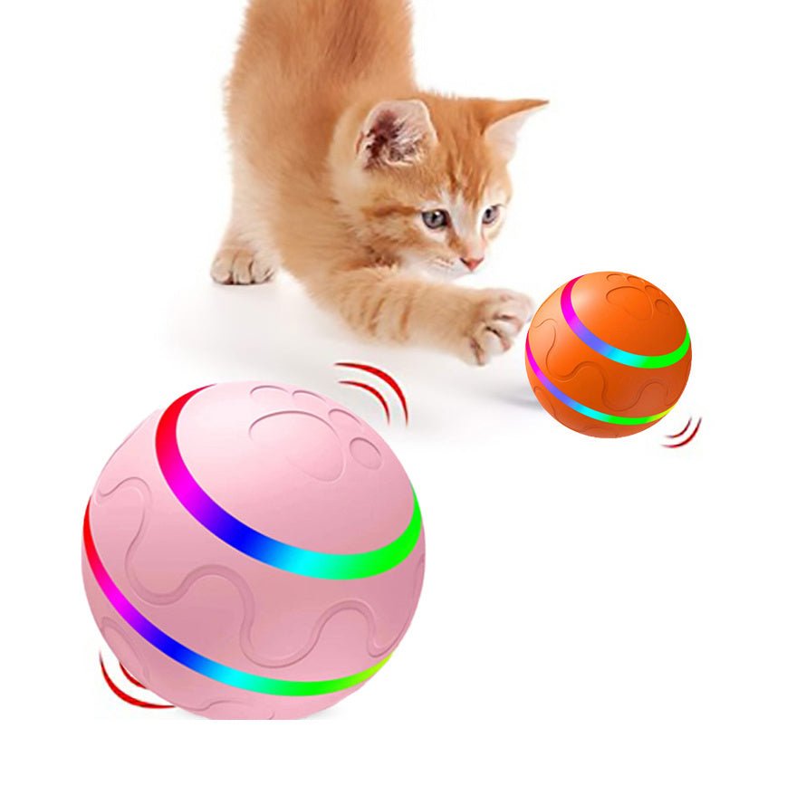 Pet New Cat Wicked Ball Toy Intelligent Ball USB Cat Toys Self Rotating Ball Automatic Rotation Ball - My/ Goods_for_Pets