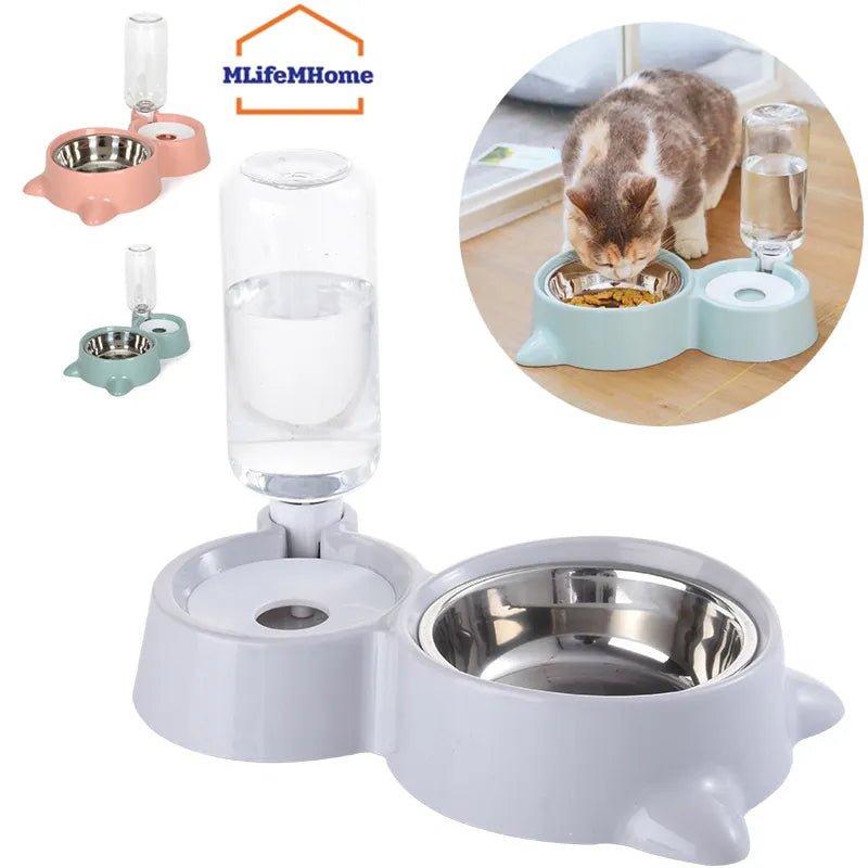 Bowl for cats 2 in 1 Water dispenser Automatic water storage