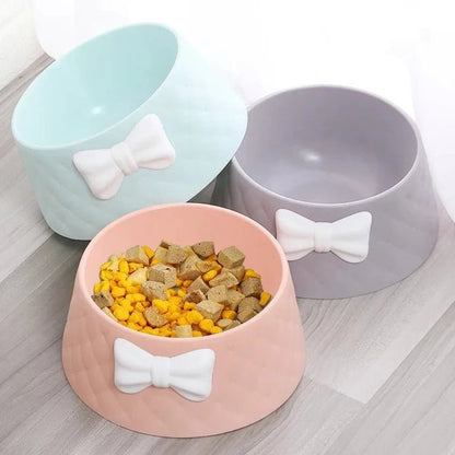 Bowls for feeding domestic dogs and cats