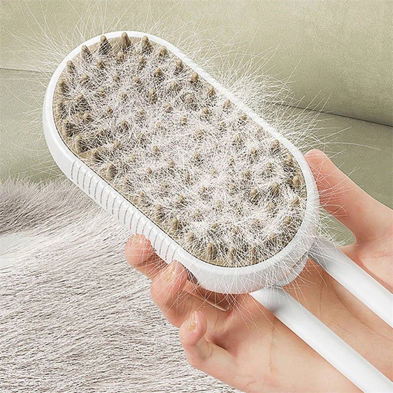 Cat Steam Brush Steamy Dog Brush 3 In 1 Electric Spray Cat Hair Brushes For Massage Pet Grooming Comb Hair Removal Combs Pet Products - My/ Goods_for_Pets