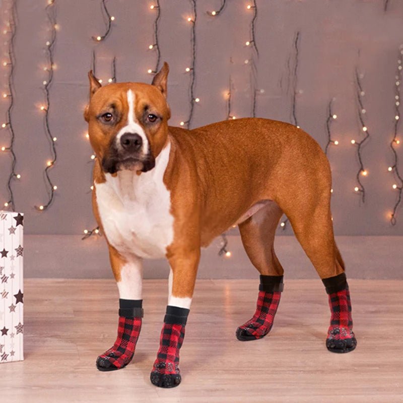 Christmas cute plaid warm socks knitted