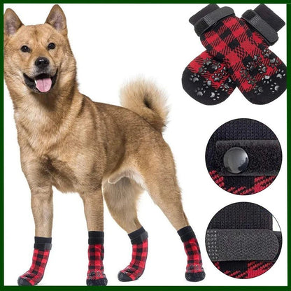 Christmas cute plaid warm socks knitted