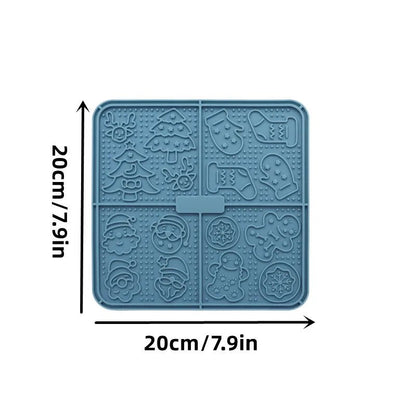 Interactive pet food suction mat designed to slow down eating and enhance digestion. interactive pet feeder, suction feeding