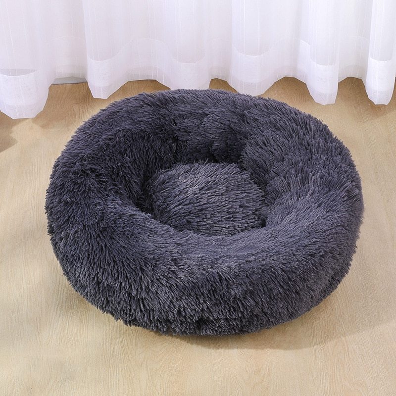 Dog Bed Super Soft Washable Long Plush Pet Kennel Deep Sleep Dog House Velvet Mats Sofa For Dog Basket Pet Cat Bed - My/ Goods_for_Pets