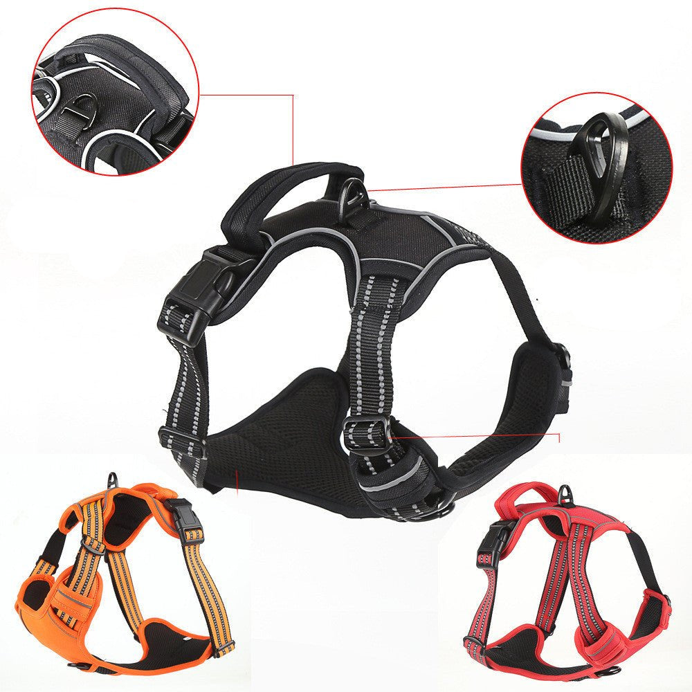 Dog Harness No Pull Breathable Reflective Pet Harness Vest - My/ Goods_for_Pets