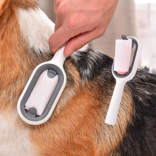 Double-sided hair removal brushes for cats, dogs, pets