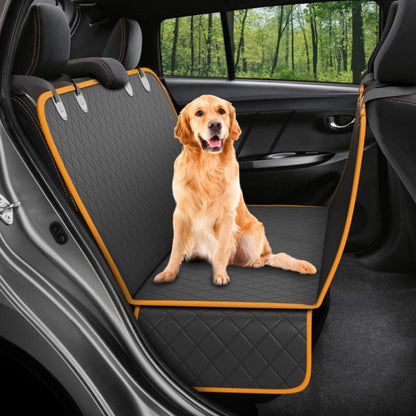 Hammock Car Back Seat Protector Mat with Zipper and Pocket for Travel - My/ Goods_for_Pets