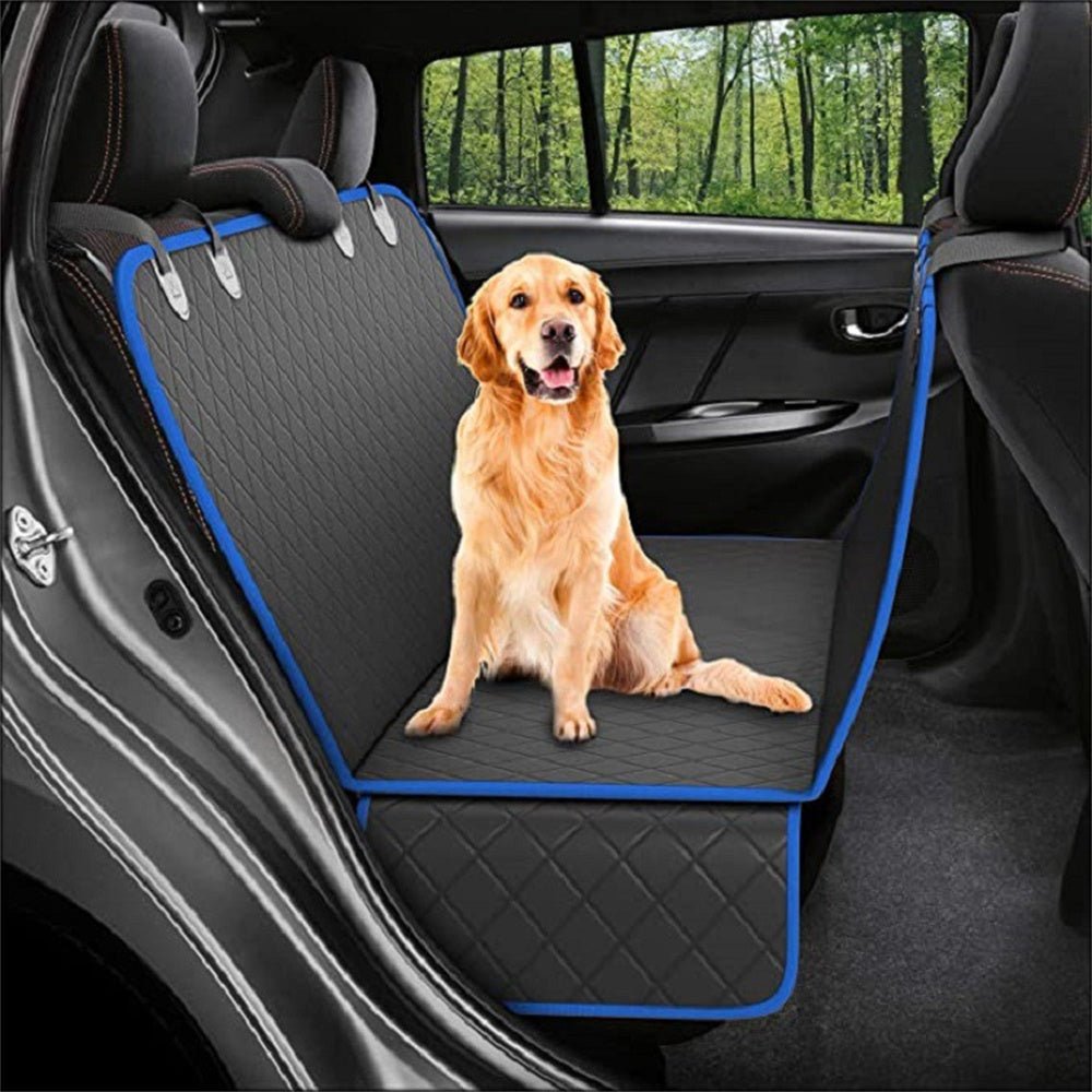 Hammock Car Back Seat Protector Mat with Zipper and Pocket for Travel - My/ Goods_for_Pets