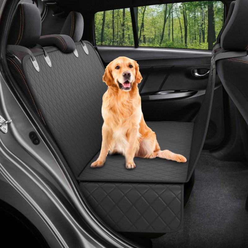 Hammock Car Back Seat Protector Mat with Zipper and Pocket for Travel - My/ Goods_for_Pets