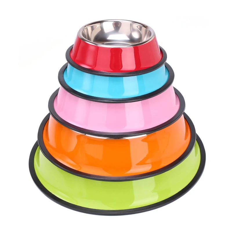 New stainless steel bowl for cats and dogs, lightweight, rust-proof, and eco-friendly, perfect for daily feeding.