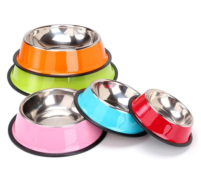 Premium stainless steel pet bowl for dogs and cats, scratch-resistant, easy to clean, and ideal for food or water