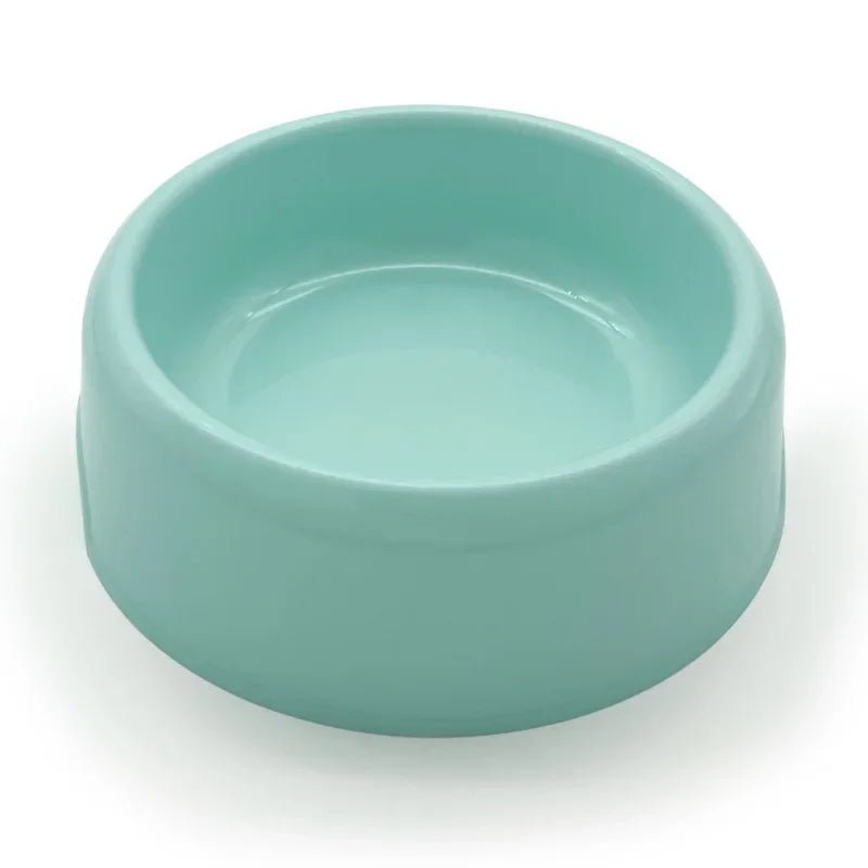 Pet Bowl Plastic Dog Cat Bowl Round Single Bowl Thickened