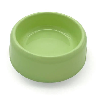 Pet Bowl Plastic Dog Cat Bowl Round Single Bowl Thickened