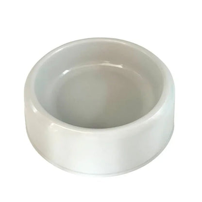 Pet Bowl Plastic Dog Cat Bowl Round Single Bowl Thickened