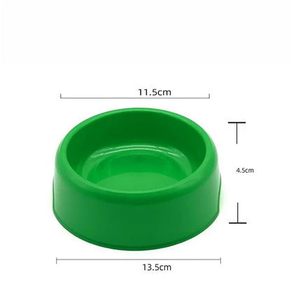 Pet Bowl Plastic Dog Cat Bowl Round