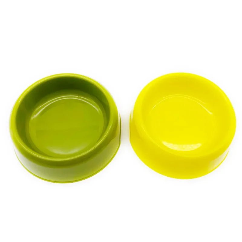 Pet Bowl Plastic Dog Cat Bowl Round Single Bowl Thickened