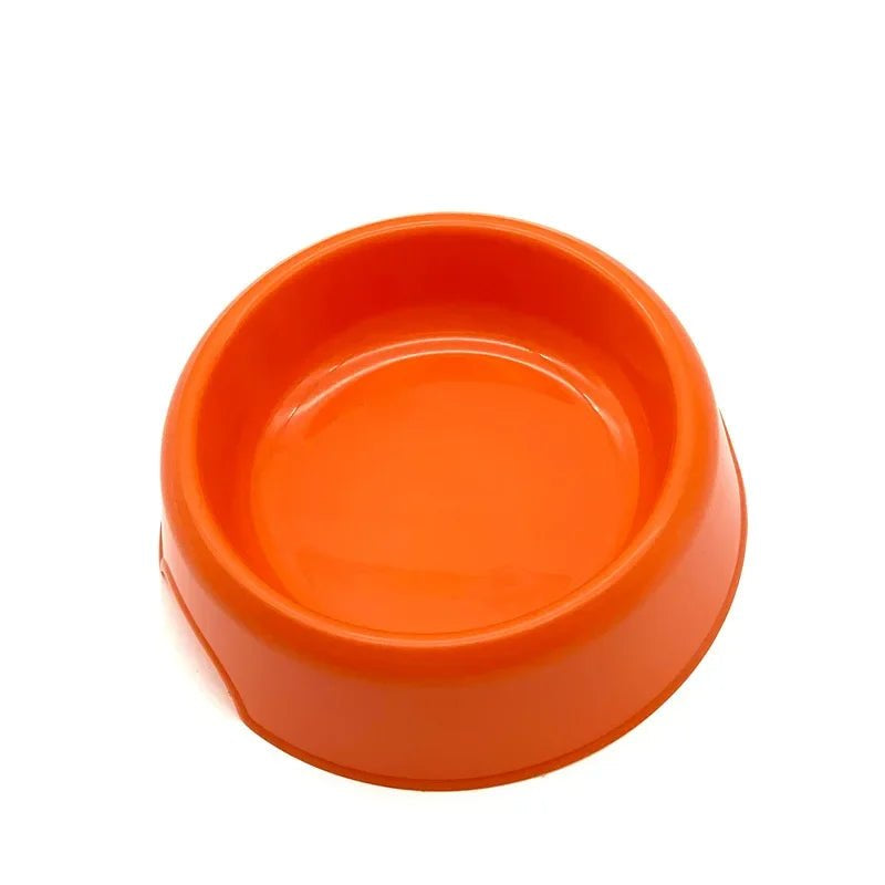 Pet Bowl Plastic Dog Cat Bowl Round Single Bowl Thickened