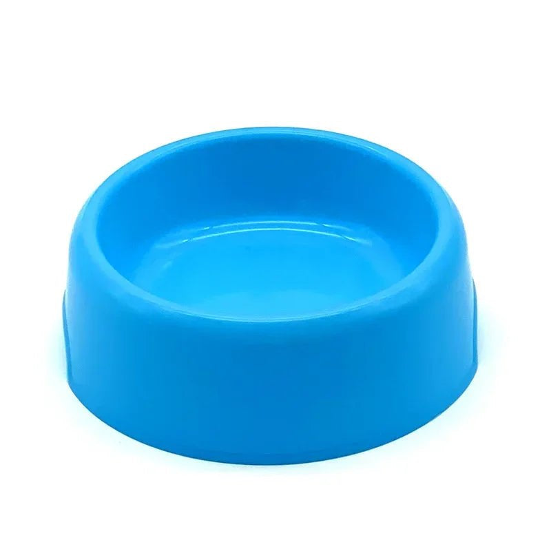 Pet Bowl Plastic Dog Cat Bowl Round Single Bowl Thickened