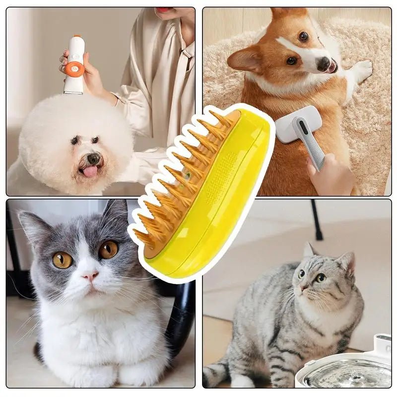 Spray brush for cat hair 3-in-1 brush for dogs