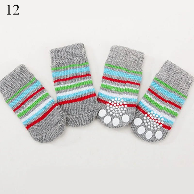 Warm Puppy Dog Shoes Soft Pet Knits Socks