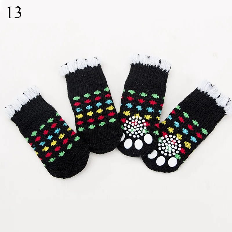 Warm Puppy Dog Shoes Soft Pet Knits Socks