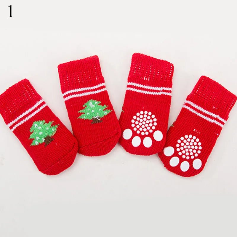 Warm Puppy Dog Shoes Soft Pet Knits Socks