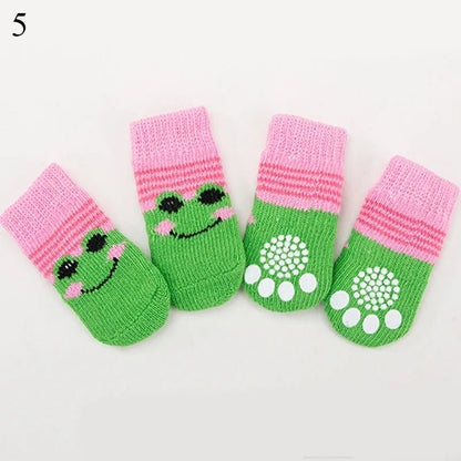 Warm Puppy Dog Shoes Soft Pet Knits Socks