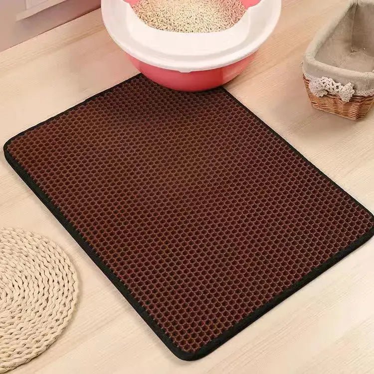 Waterproof EVA double-layer cat litter mat